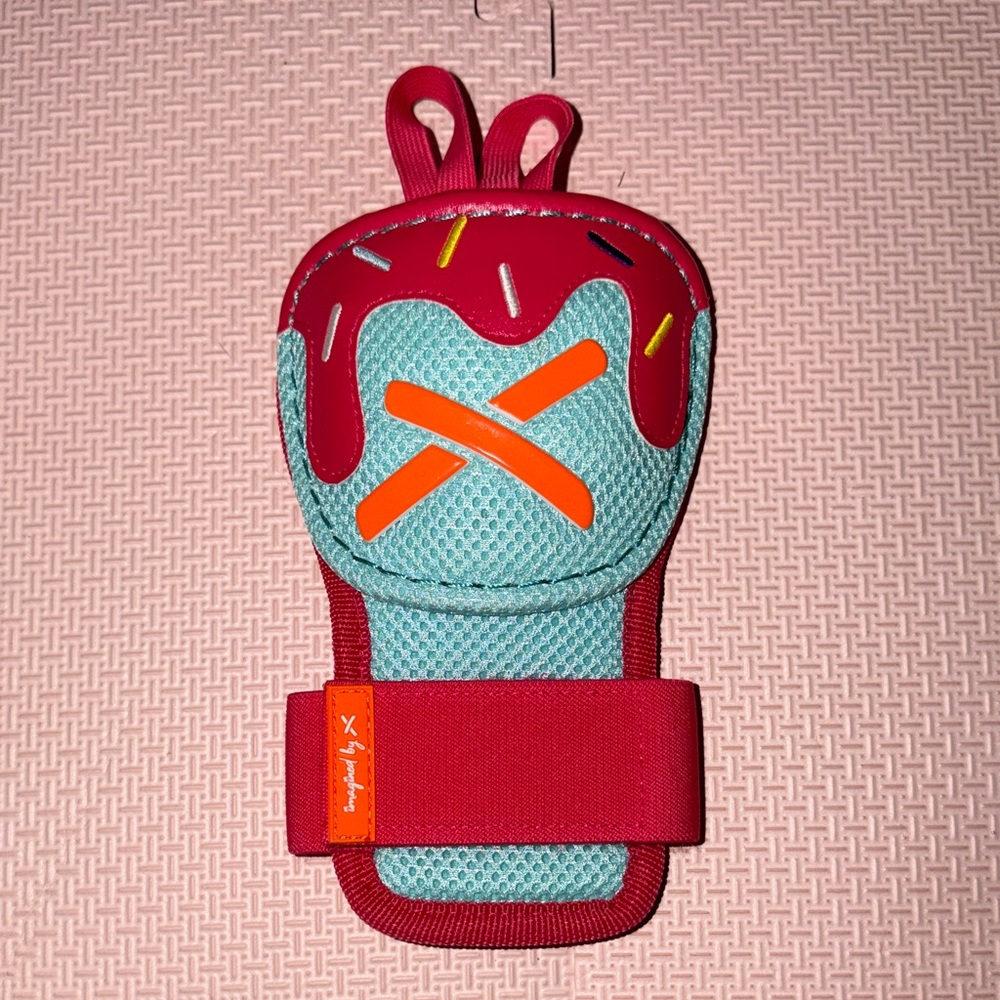 Absolutely Ridiculous Teal and Red Hand Guard (For Softball and Baseball)